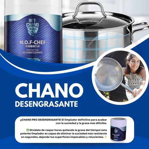 CHANO - LIMPIADOR EN POLVO QUITA GRASA PARA COCINA 500 GR