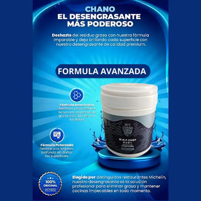 CHANO - LIMPIADOR EN POLVO QUITA GRASA PARA COCINA 500 GR