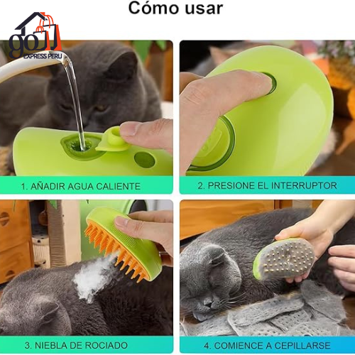 CEPILLO DE VAPOR PARA MASCOTAS